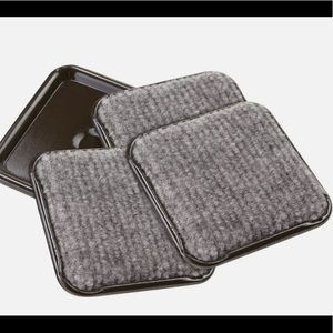Lot Of 12 Waxman 4 Pieces 2-1/2" / SQUARE CARPET CASTER CUPS Protect Hard floors